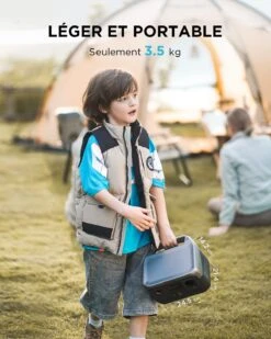 Batterie Portable Solaire Avec Prise Secteur -Monde Electronique Batterie externe Solaire pour Ordinateur Portable leger et portable