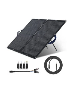 Batterie Portable Solaire Avec Prise Secteur -Monde Electronique Batterie externe Solaire pour Ordinateur Portable panneau