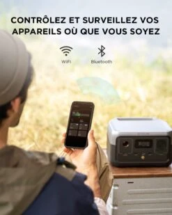 Batterie Portable Solaire Avec Prise Secteur -Monde Electronique Batterie externe Solaire pour Ordinateur Portable smartphone