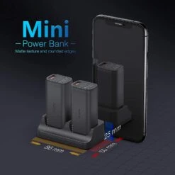 Batterie Portable Avec Support De Charge -Monde Electronique Batterie externe TNTOR 10000mAh mini