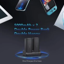 Batterie Portable Avec Support De Charge -Monde Electronique Batterie externe TNTOR 10000mAh support de charge