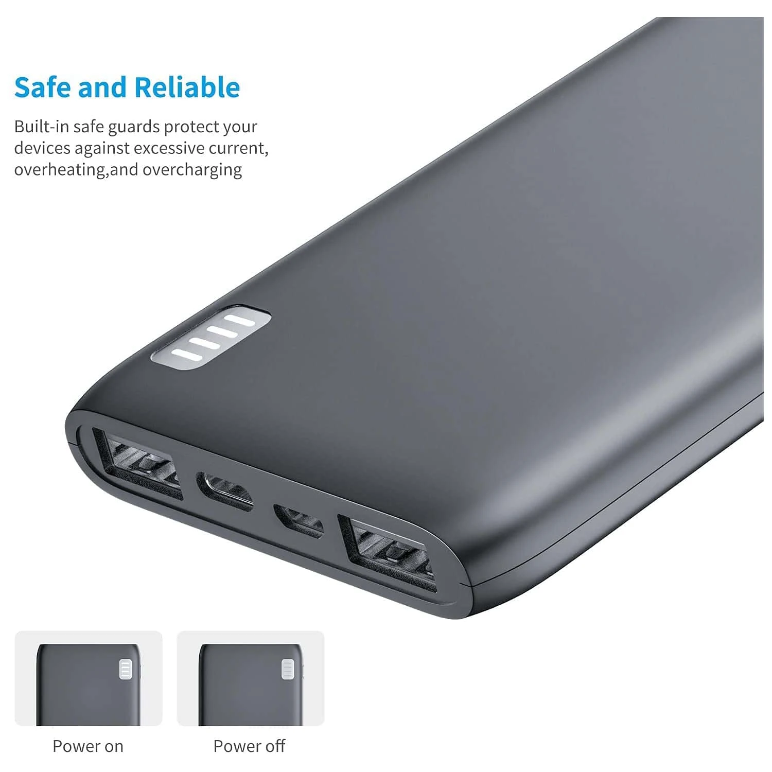 Batterie Externe TOOSPON 10000mAh 5 Batterie Externe TOOSPON 10000mAh – Image 3