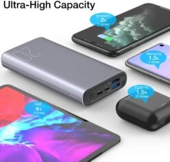 Batterie Externe TOZO 20000 MAh -Monde Electronique Batterie externe TOZO 20000mAh grande capacite