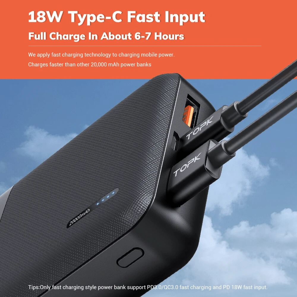 Batterie Externe Type-C 20000mAh 5 Batterie Externe Type-C 20000mAh – Image 3