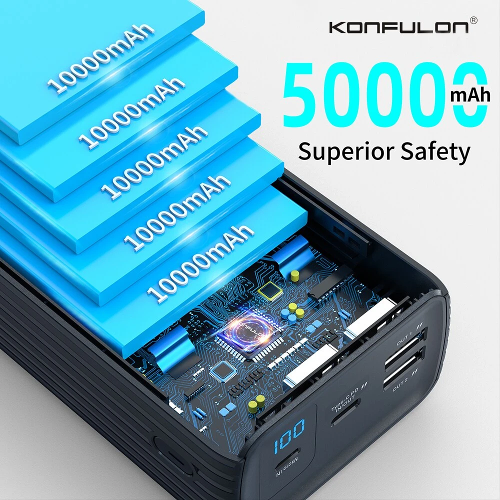 Batterie Externe Type C De 50000 MAh 4 Batterie Externe Type C De 50000 MAh – Image 2