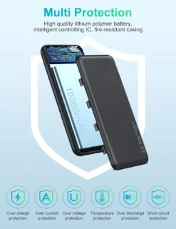 Batterie Portable Ultra Fine 15 Batterie Portable Ultra Fine -Monde Electronique Batterie externe Ultra fine multi protection