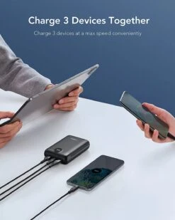 Batterie Externe Veger 20000 MAh -Monde Electronique Batterie externe Veger 20000 mAh charge 3 appareils