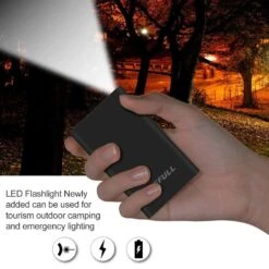 Batterie Externe 10000mAh Avec LED 9 Batterie Externe 10000mAh Avec LED -Monde Electronique Batterie externe avec LED lampe de poche