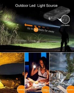 Batterie Externe Avec Panneau Solaire -Monde Electronique Batterie externe avec panneau Solaire lampe de poche 1