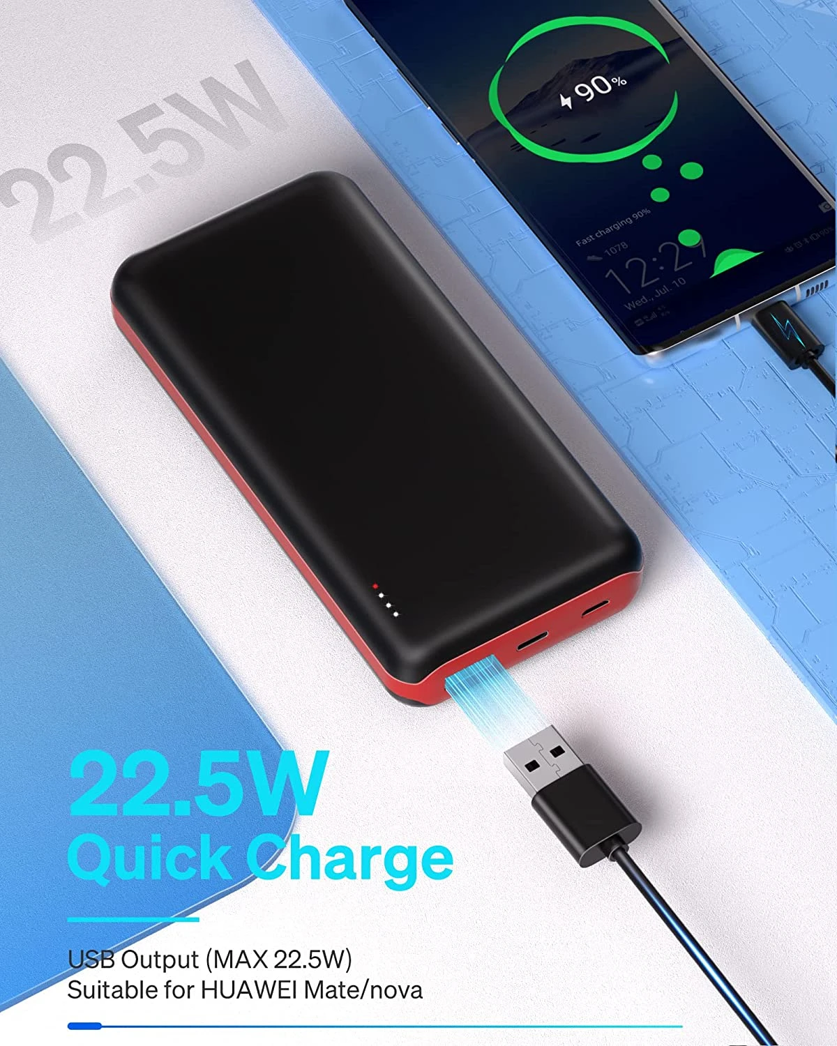 Batterie Externe De 27000 MAh PowerBank 4 Batterie Externe De 27000 MAh PowerBank – Image 2