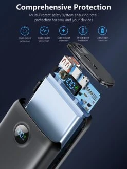 Batterie Externe 27000 MAh / 5 Volts -Monde Electronique Batterie externe de 5V 27000mAh protection integrale