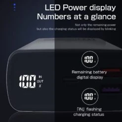 Batterie Externe De 65 Watts Rapide -Monde Electronique Batterie externe de 65W affichage led