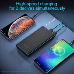 Batterie Externe 10000mAh Pour Téléphone -Monde Electronique Batterie externe pour telephone iPhone et Huawei