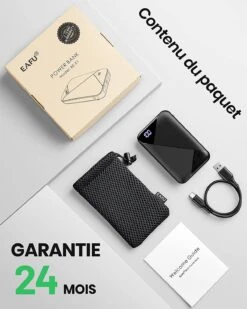 Batterie Externe 10000mAh Avec Écran -Monde Electronique Batterie externe pour veste chauffante accessoires
