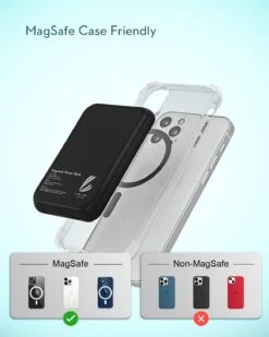 Batterie Externe Sans Fil Mini -Monde Electronique Batterie externe sans fil Mini magsafe