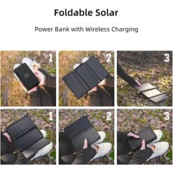 Batterie Portable Panneaux Solaires Pliables 9 Batterie Portable Panneaux Solaires Pliables -Monde Electronique Batterie externe solaire JONKUU tutoriel utilisation