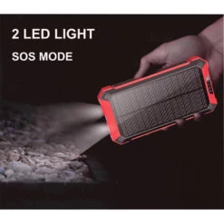 PowerBank Solaire Étanche 31200 MAh 13 PowerBank Solaire Étanche 31200 MAh -Monde Electronique Batterie externe solaire Lasuki 31200mAh lampe de poche 1