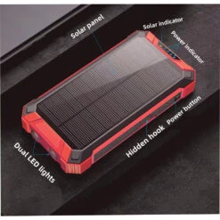 PowerBank Solaire Étanche 31200 MAh 14 PowerBank Solaire Étanche 31200 MAh -Monde Electronique Batterie externe solaire Lasuki 31200mAh panneau solaire