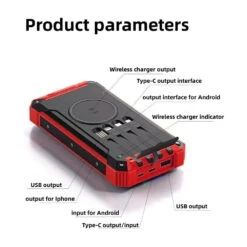 PowerBank Solaire Étanche 31200 MAh 15 PowerBank Solaire Étanche 31200 MAh -Monde Electronique Batterie externe solaire Lasuki 31200mAh parametres produit