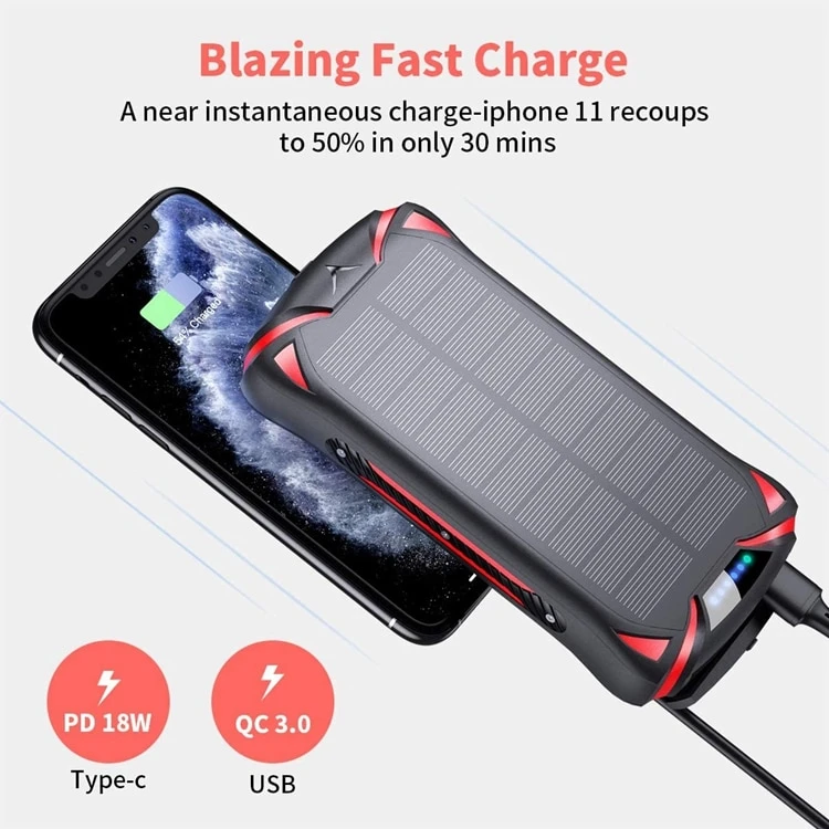 Batterie Externe Solaire Riapow 5 Batterie Externe Solaire Riapow – Image 3