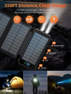 Batterie Externe Solaire Charge Rapide 13 Batterie Externe Solaire Charge Rapide -Monde Electronique Batterie externe solaire charge rapide lampe de poche