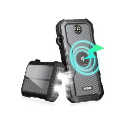 Batterie Externe Solaire étanche -Monde Electronique Batterie externe solaire etanche sans fil