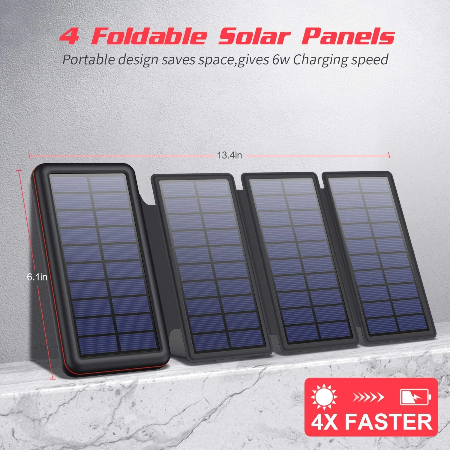 Batterie Externe 4 Panneaux Solaires 4 Batterie Externe 4 Panneaux Solaires – Image 2