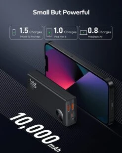 Batterie Portable 10000 MAh Baseus 30W -Monde Electronique Batterie portable 10 000 mAh Baseus 30W plusieurs charge