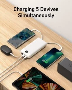 Batterie Portable 20000 MAh Câbles Intégrés 13 Batterie Portable 20000 MAh Câbles Intégrés -Monde Electronique Batterie portable 20000mAh cables integres 3 appareils