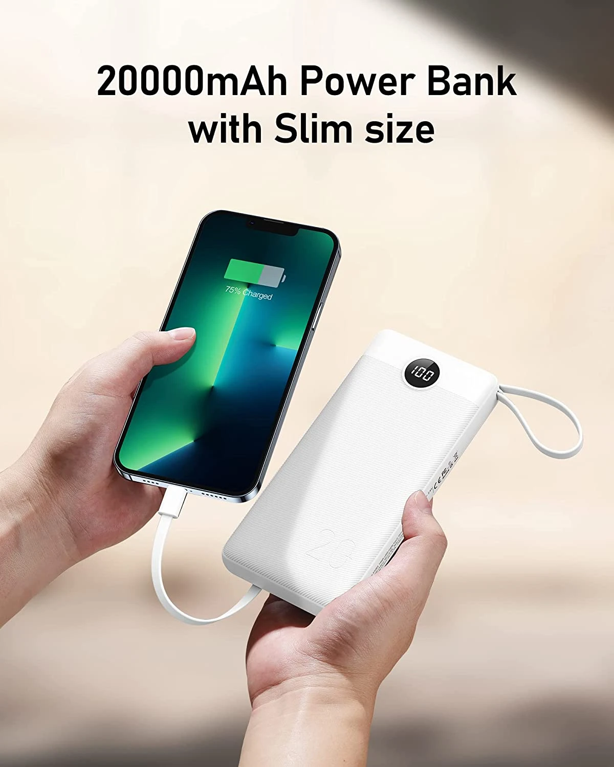 Batterie Portable 20000 MAh Câbles Intégrés 9 Batterie Portable 20000 MAh Câbles Intégrés – Image 7