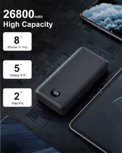 Batterie Portable 26800 MAh Conxwan 13 Batterie Portable 26800 MAh Conxwan -Monde Electronique Batterie portable 26800 mAh Conxwan grande capacite