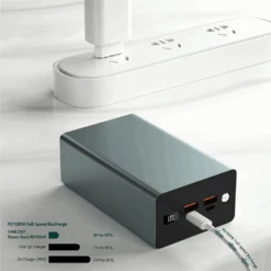 Batterie Portable 40000 MAh De 100 Watts -Monde Electronique Batterie portable 40000mAh de 100 watts rapide