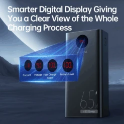 Batterie Portable 65W De 40000 MAh 15 Batterie Portable 65W De 40000 MAh -Monde Electronique Batterie portable 65W de 40000 mAh affichage