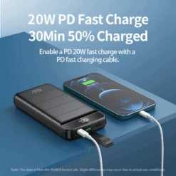 Batterie Externe 30000 MAh Rapide -Monde Electronique Batterie portable Remax de 30 000 mAh iphone