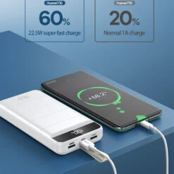 Batterie Portable Remax De 30000 MAh -Monde Electronique Batterie portable Remax de 30 000 mAh smartphone 1