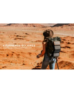 Batterie Solaire Randonnée Portable -Monde Electronique Batterie portable Solaire Brencil 4 panneaux soleil