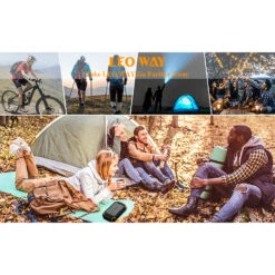 Batterie Chargeur Solaire 26800 MAh -Monde Electronique Batterie solaire 36000mAh Leo Way activite exterieure