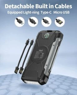 Batterie Solaire Pour Téléphones Portables 12 Batterie Solaire Pour Téléphones Portables -Monde Electronique Batterie solaire pour Telephones Portables cables integres detachables