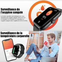 Montre Connectée Multifonction Bluetooth -Monde Electronique Blackview Montre connectee Homme trouve le telephone