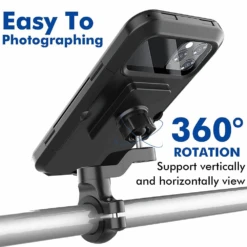 Support Téléphone Vélo Imperméable -Monde Electronique Bovon Support telephone de velo 360 degre rotation