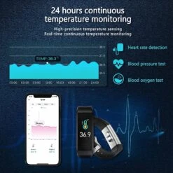 Bracelet Connecté Cardio Étanche -Monde Electronique Bracelet Connecte Cardio Etanche 24 heures