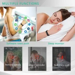 Bracelet Connecté Cardio Étanche -Monde Electronique Bracelet Connecte Cardio Etanche sommeil