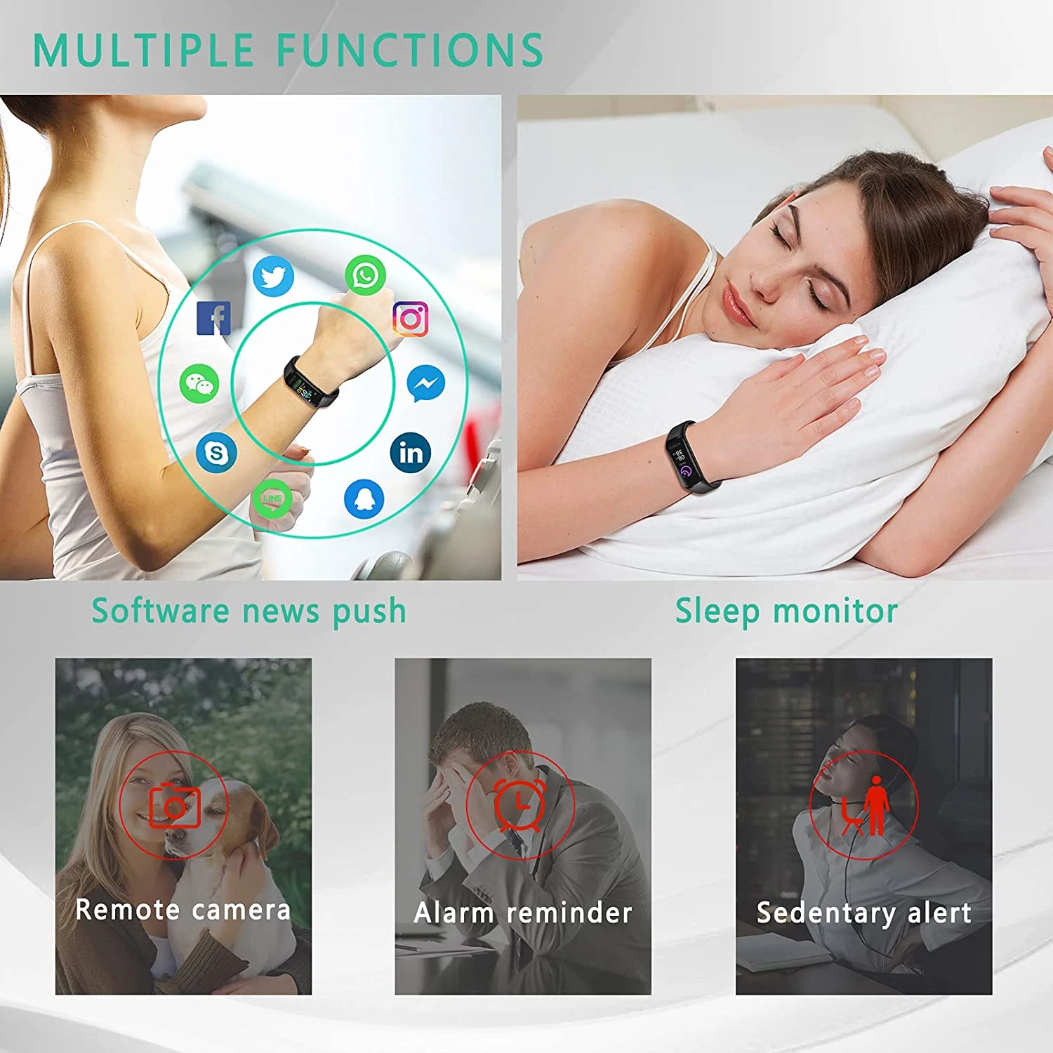 Bracelet Connecté Adolescent SUPBRO 5 Bracelet Connecté Adolescent SUPBRO – Image 3