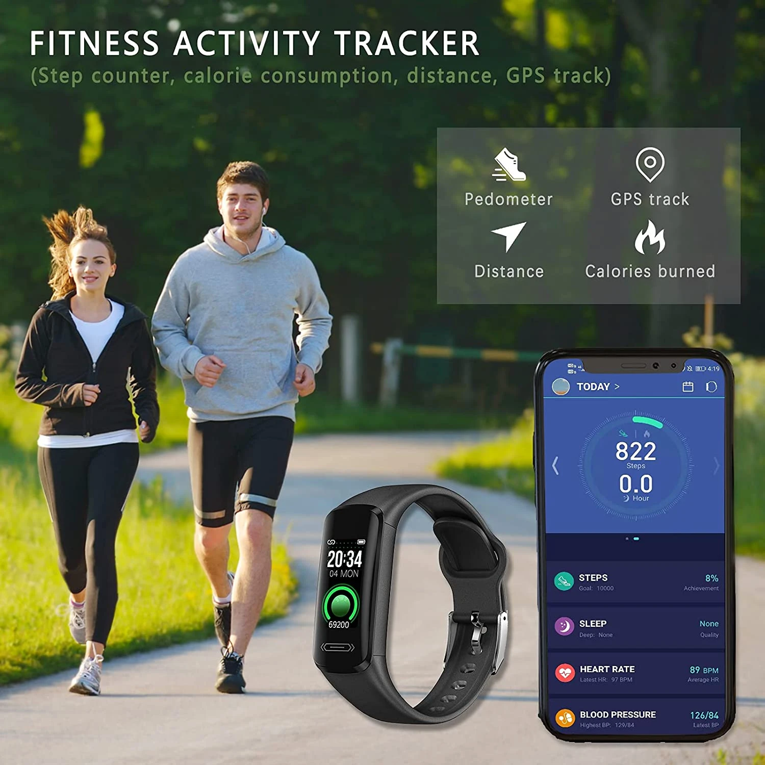 Bracelet Connecté Adolescent SUPBRO 4 Bracelet Connecté Adolescent SUPBRO – Image 2