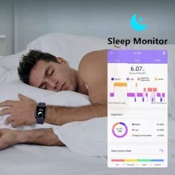Montre Sportive Intelligente Avec Appels -Monde Electronique Bribejat BT3 Montre connectee sommeil
