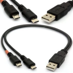 Câble Double Micro-USB -Monde Electronique Cable Double Micro USB tous les ports