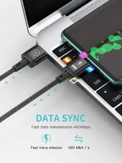 Câble Magnétique Type-C Rapide -Monde Electronique Cable Magnetique Type C data sync