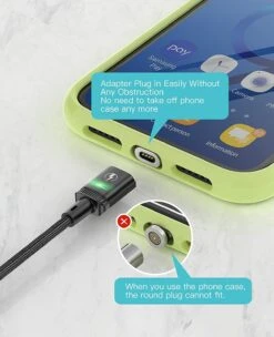 Câble Magnétique Type-C Rapide -Monde Electronique Cable Magnetique Type C simple