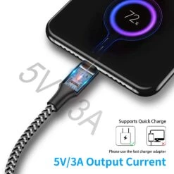 Câble Micro-USB 2 Mètres Et Rapide -Monde Electronique Cable Micro USB 2 metres et rapide telephone