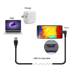 Câble Micro-USB Avec Angle Droit -Monde Electronique Cable Micro USB avec Angle Droit utilisation